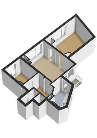 Floorplan - Buizerdstraat 15B, 3083 ZA Rotterdam